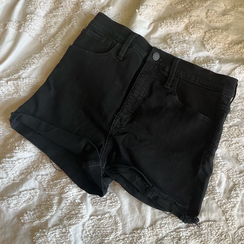 Madewell High Rise Denim Shorts in Lunar Wash